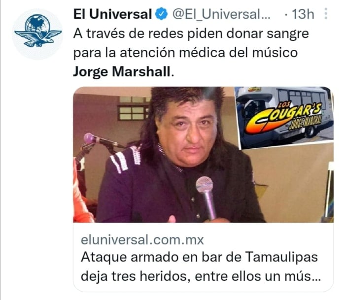 Jorge Marshall Cougars dies