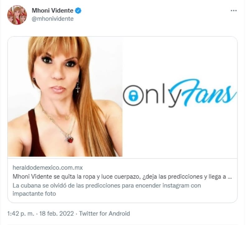 Mhoni Vidente lingerie