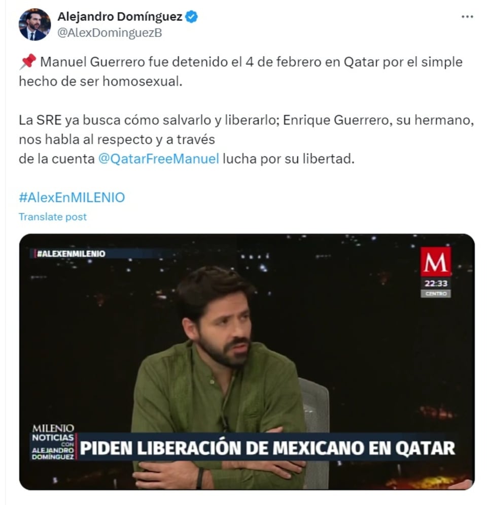 Manuel Guerrero brother, Embassy of Mexico, SRE, Ministry of Foreign Affairs, MundoNOW