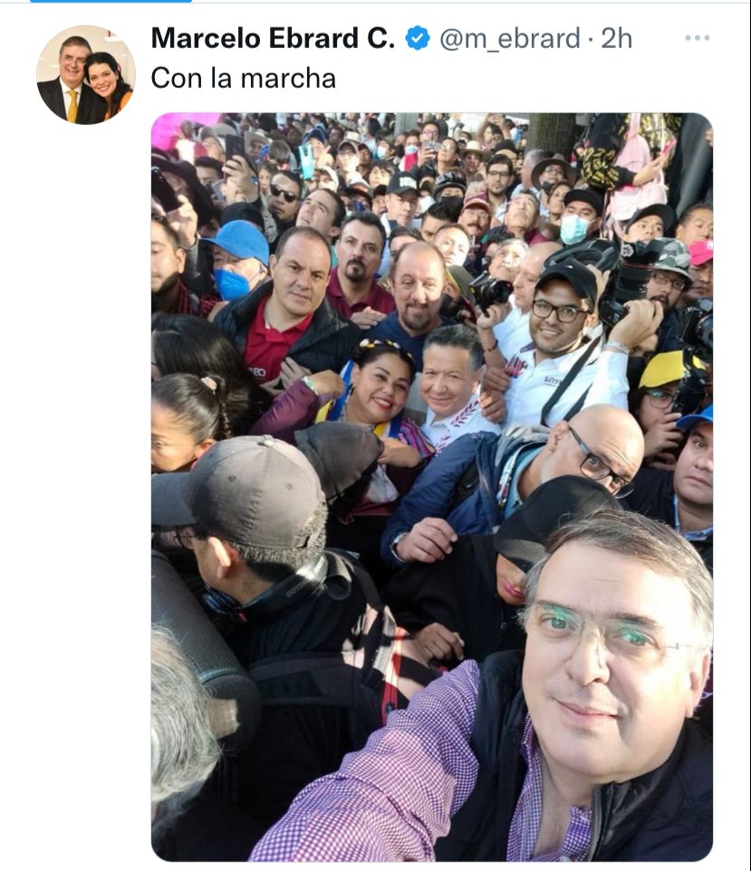 Agreden al canciller Marcelo Ebrard