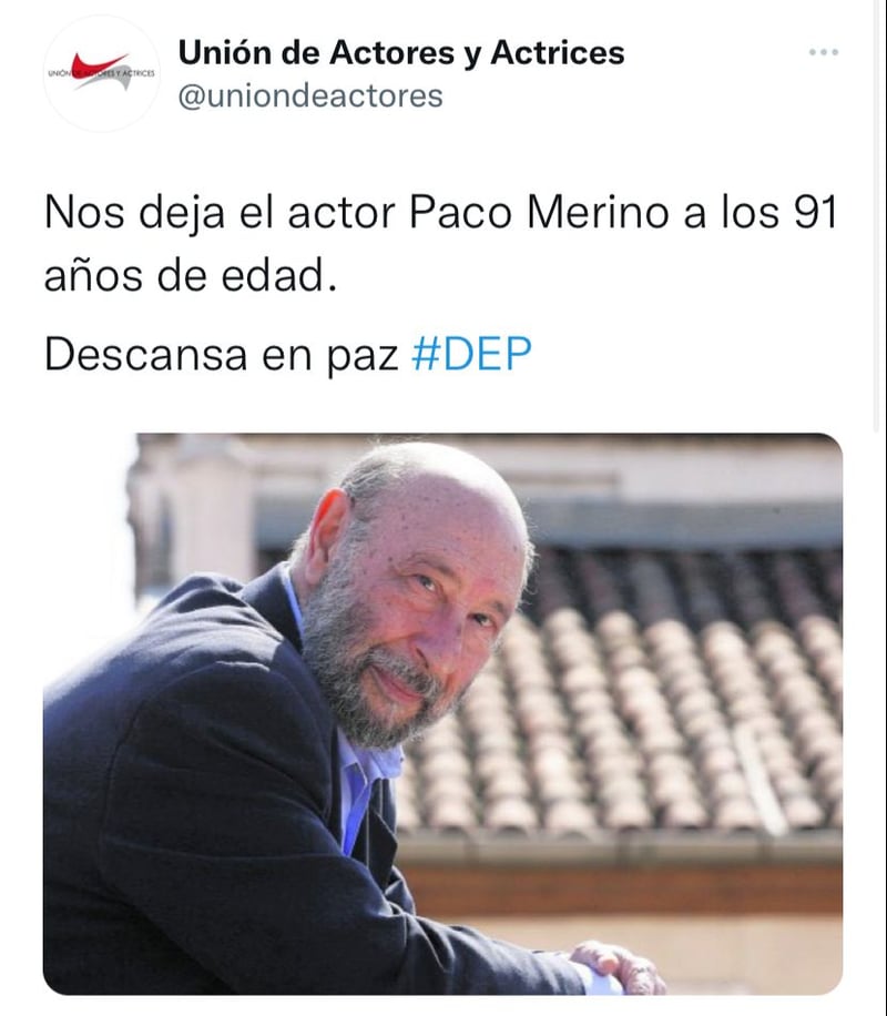 They mourn the death of Paco Merino