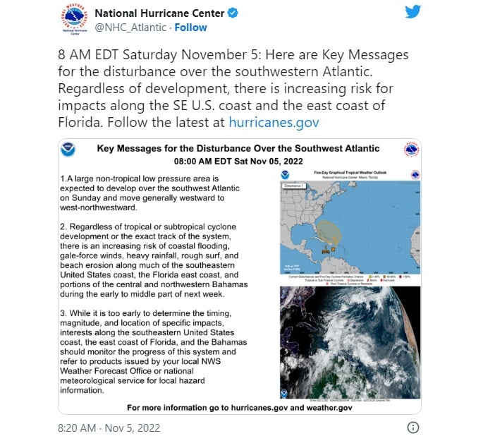 Alertan que Florida podría ser golpeada por otra tormenta ESTA SEMANA