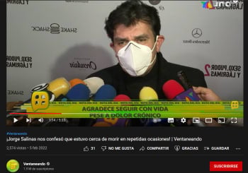 “I had a pulmonary thromboembolism" after revealing his current state of health