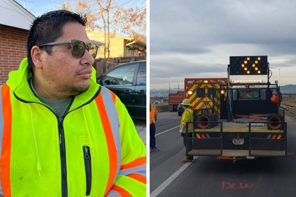 carril, trabajador, carretera, hispano, MundoNow