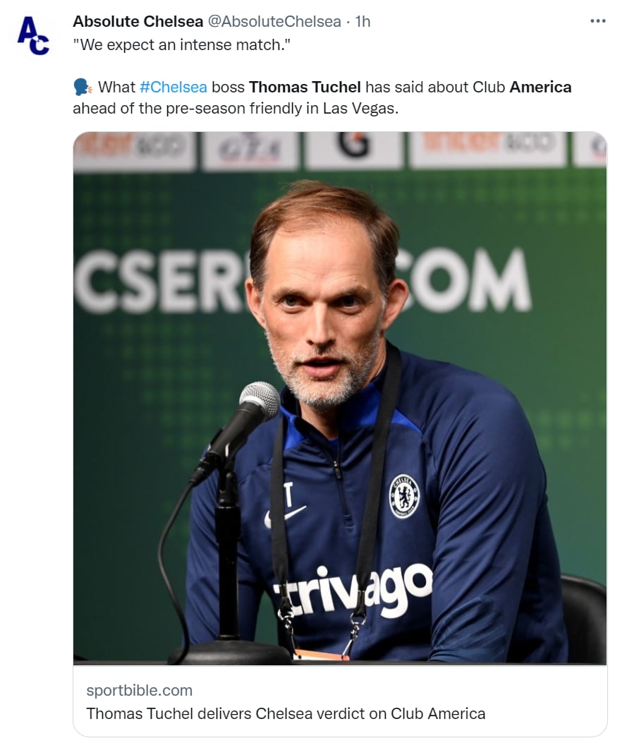 América vs Chelsea