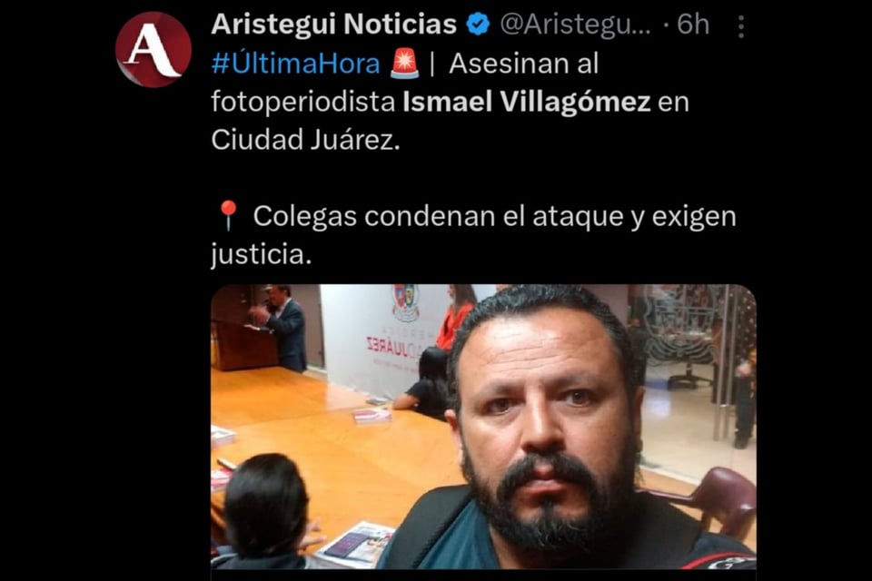 Matan al periodista Ismael Villagómez, fotoperiodista, Ciudad Juárez, Chihuahua, México