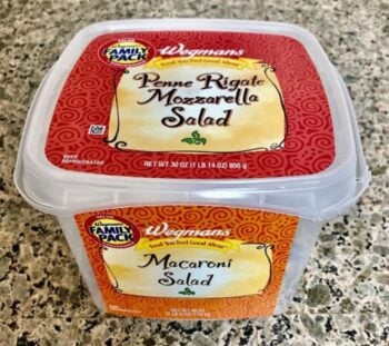 They issue a recall of salad with pasta for undeclared ingredients