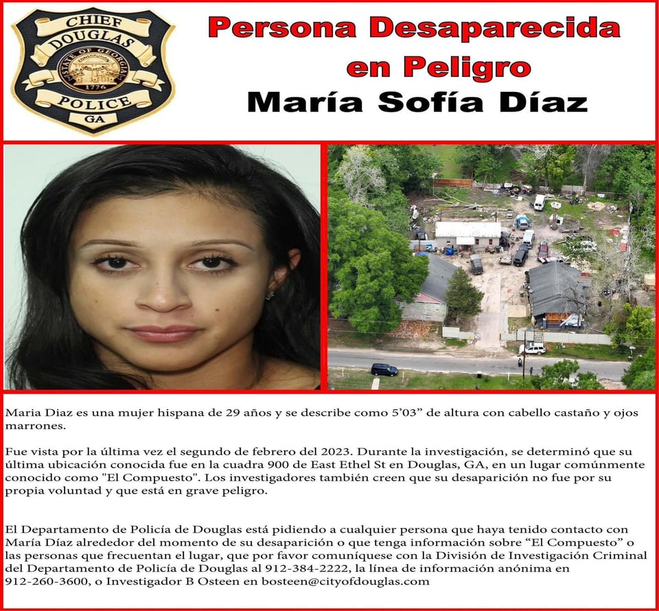 Crónica María desaparecida peligro
