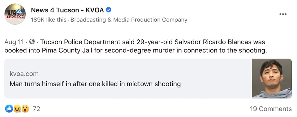 One more victim for firearms
