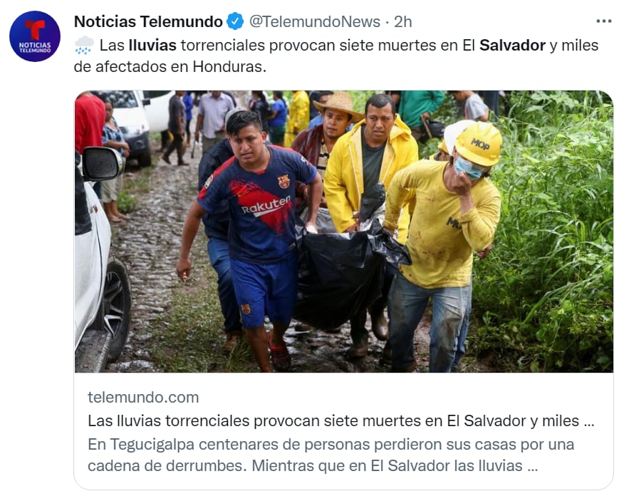 Lluvias El Salvador