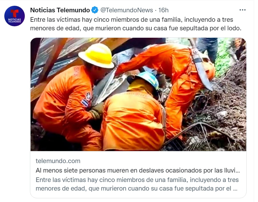 Mueren niños en tormenta