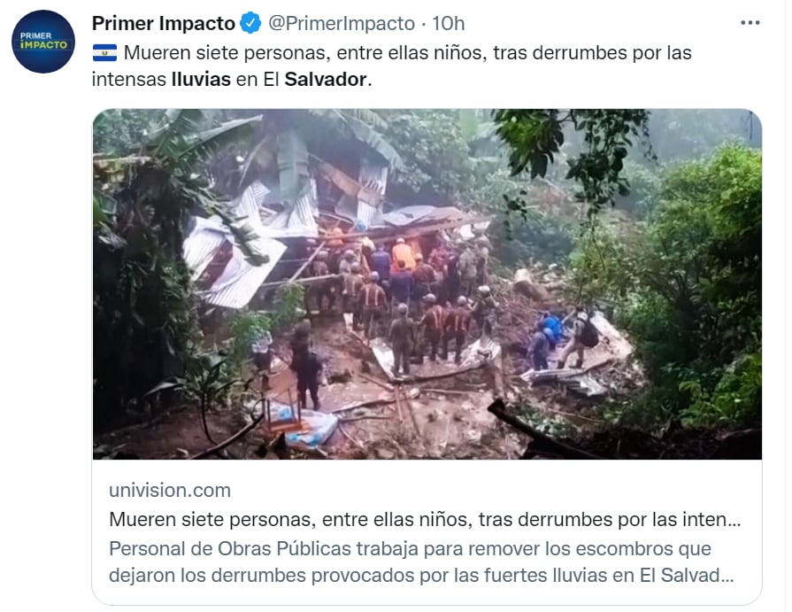 Mueren niños en tormenta