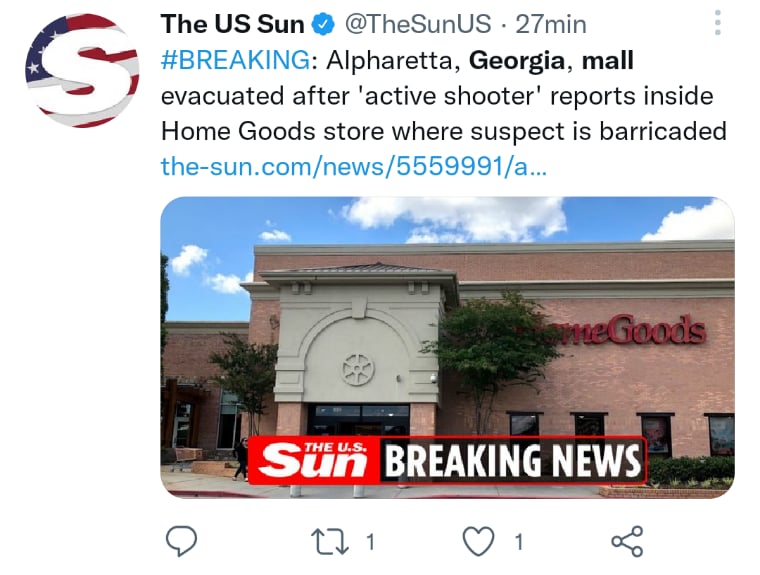 Georgia mall evacuated