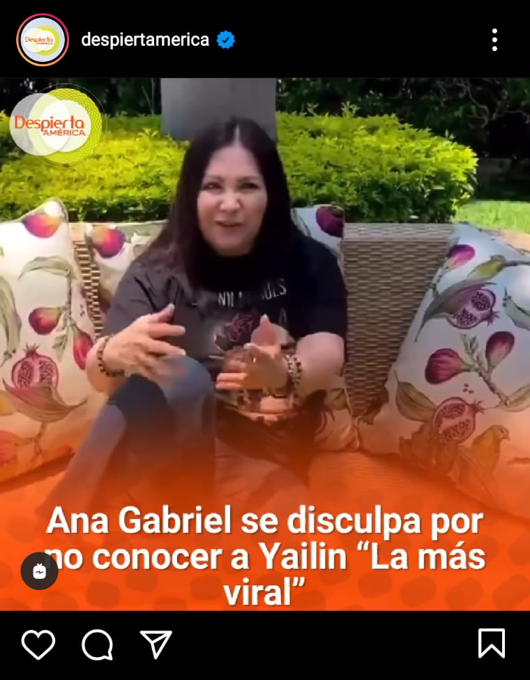 Ana Gabriel pide disculpas