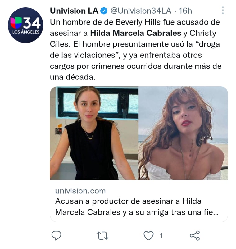 Productor cine acusado asesinato