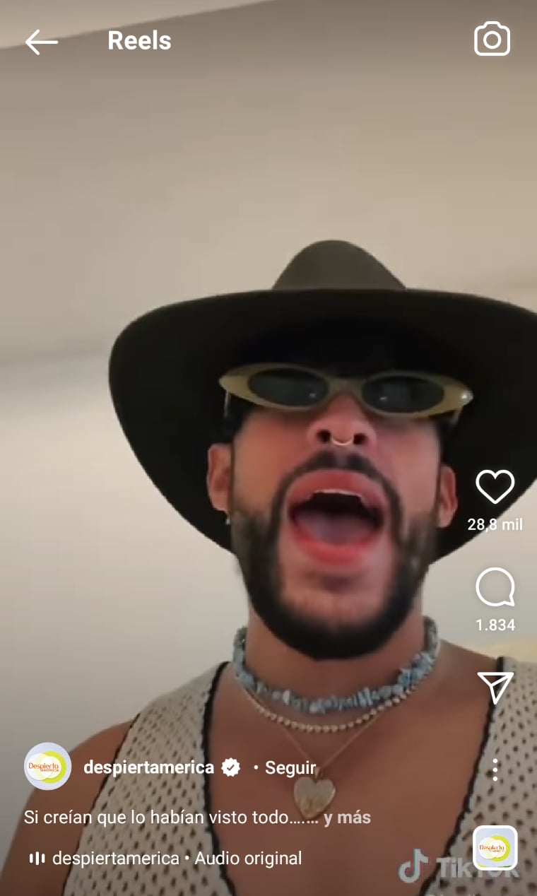Bad Bunny canta Sálvame