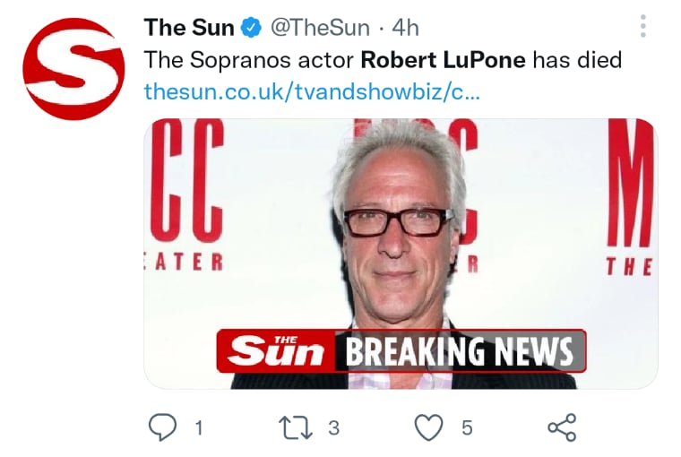 Muere actor Robert LuPone