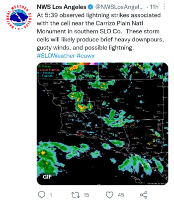 Clima severo para California