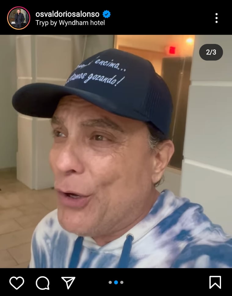 Osvaldo Ríos also spoke from his native Puerto Rico after the passage of the cyclone