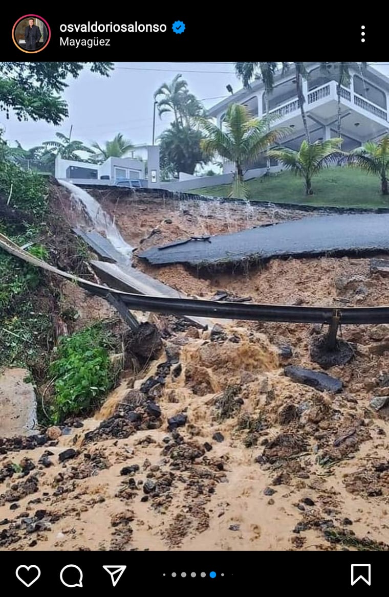 shares heartbreaking images of the havoc left by Fiona