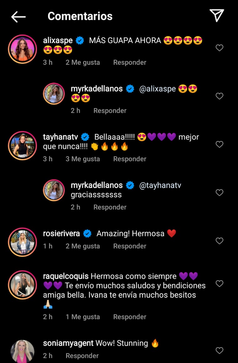 The compliments were present for the host of Telemundo