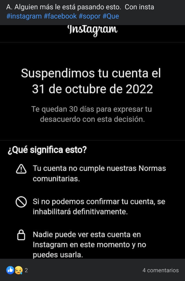 Instagram cae en Halloween