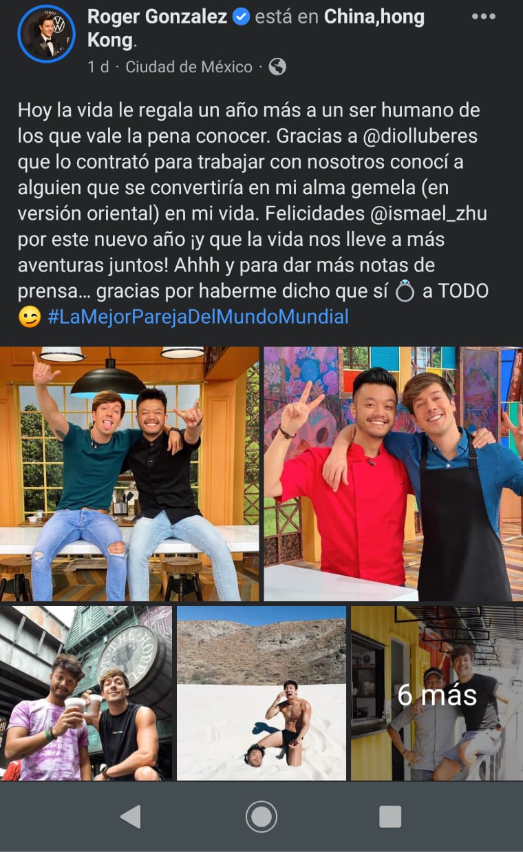 Roger González comparte mensaje