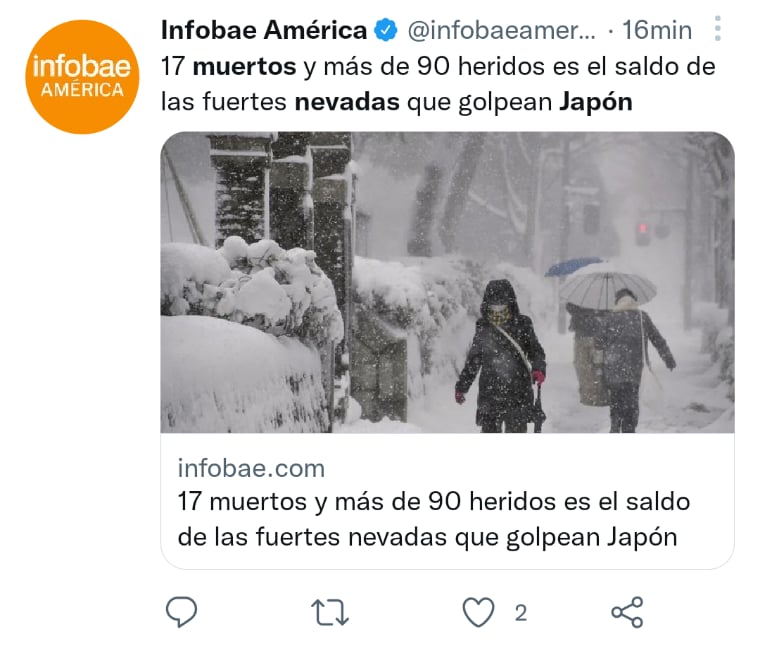 Las fuertes nevadas derribaron una torre de energía