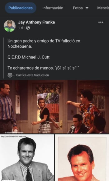 Un colega confirmó el sensible fallecimiento del querido actor de Volcano