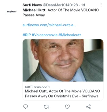 Muere actor Michael Cutt