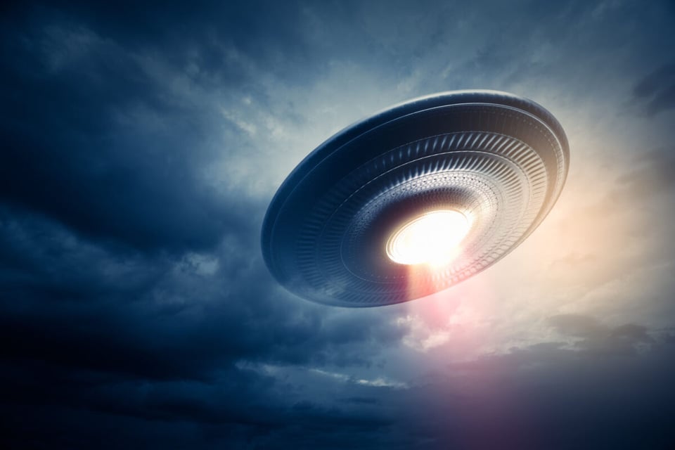 UFO in the sky