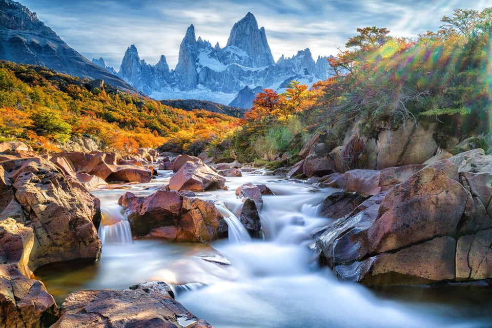 Patagonia, Río, Montaña, Pueblo, MundoNow
