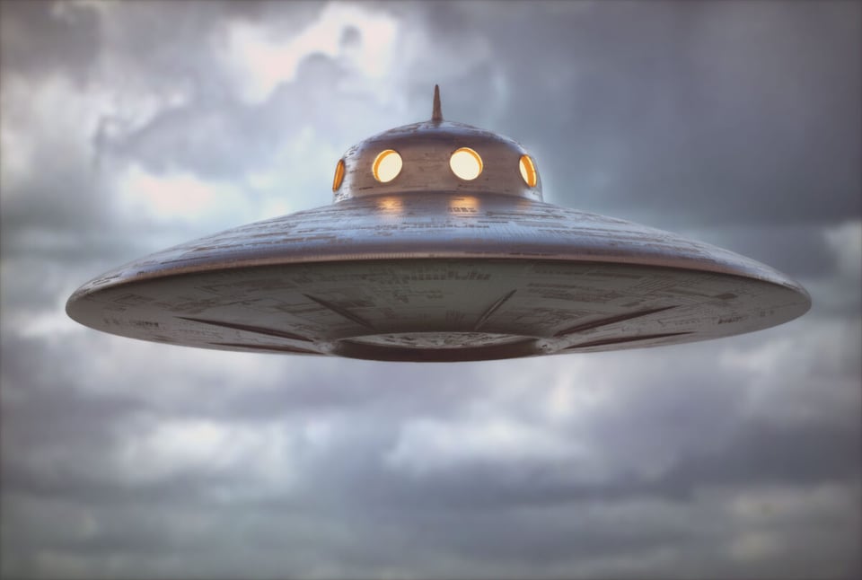 An UFO in the sky