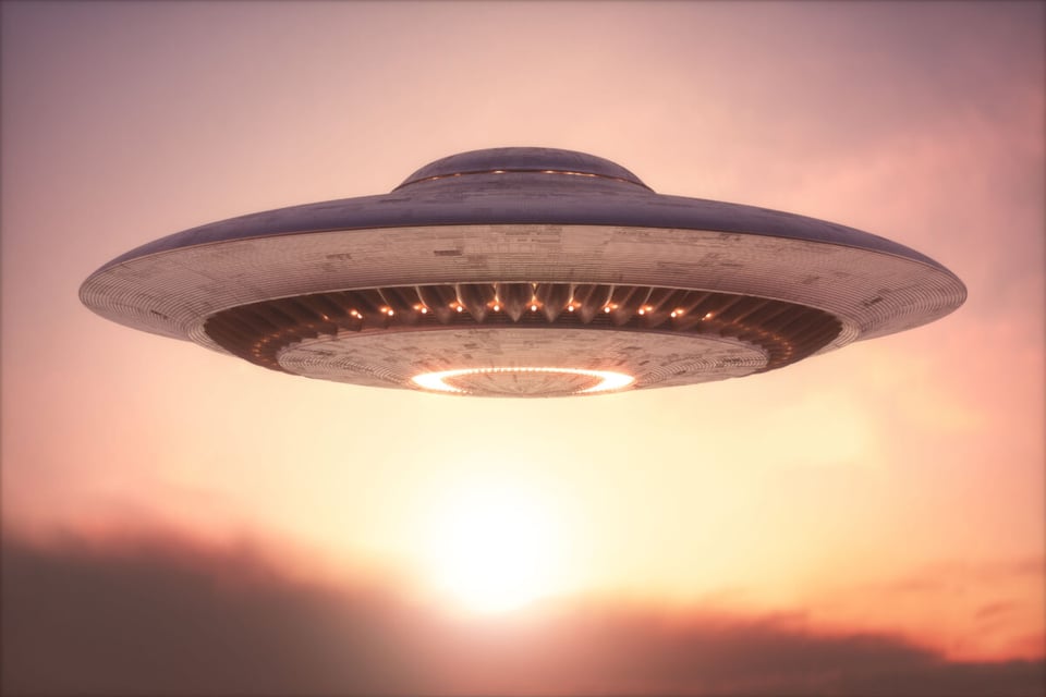 Close-up of UFO