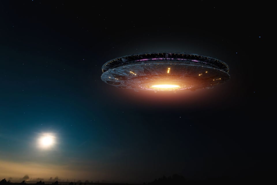 UFO in the sky