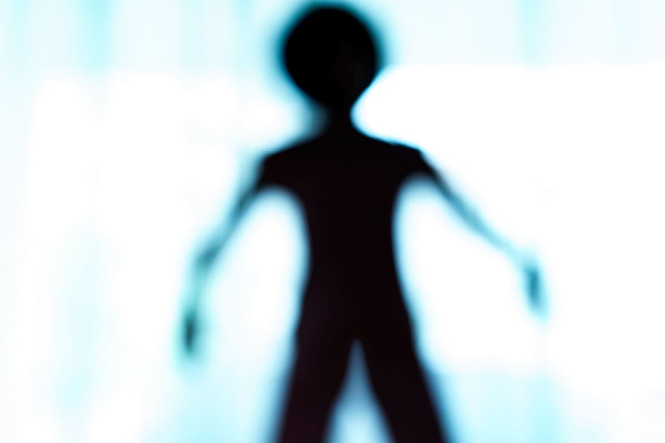 Extraterrestrial silhouette