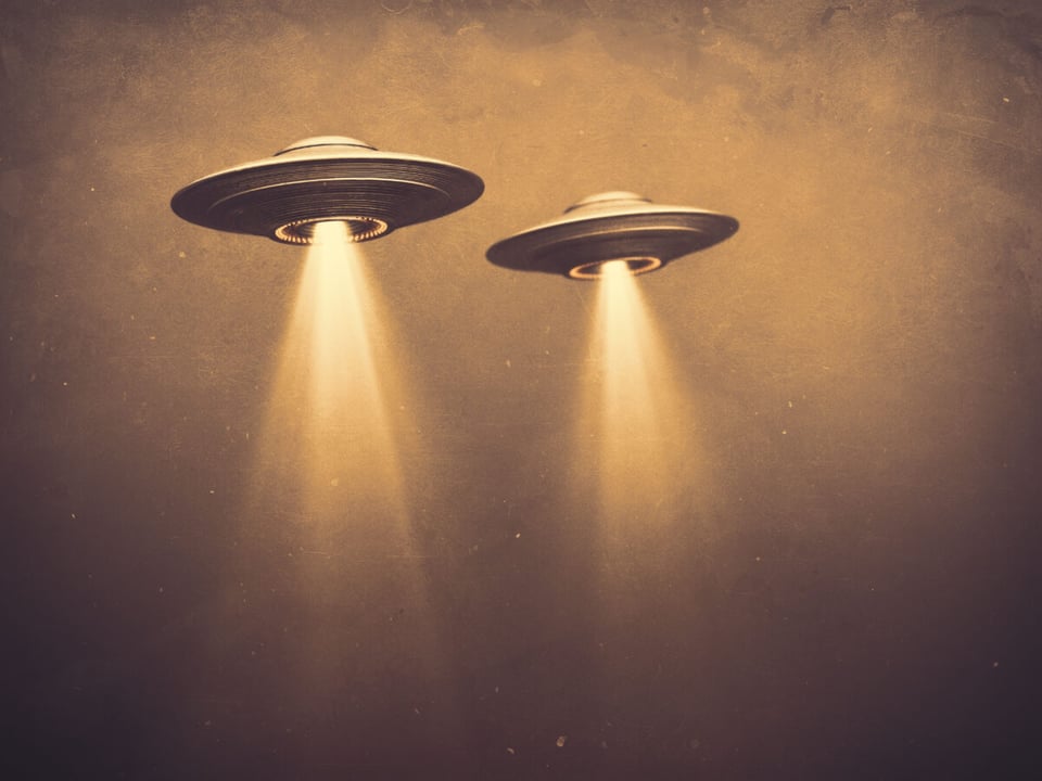 Two UFO in the sky