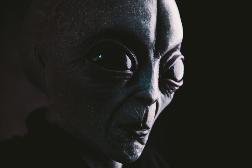 Close- up de extraterrestre