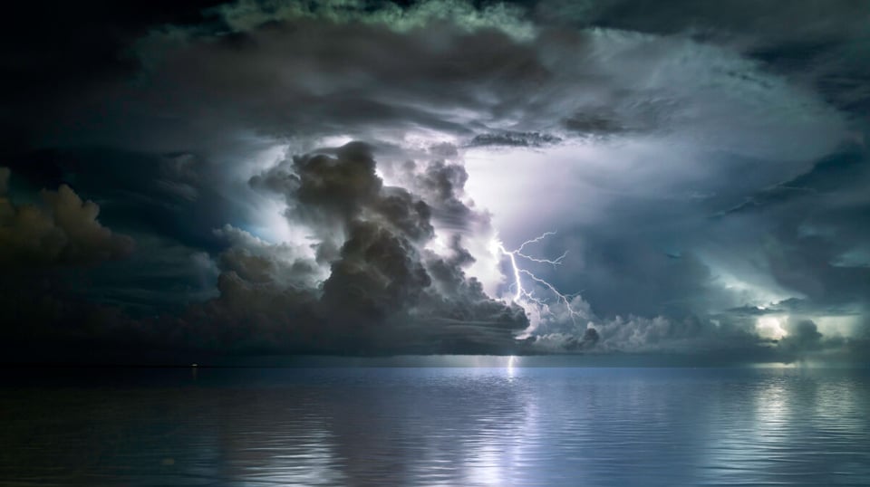 Nubes, Tormenta, HAARP, Mar, Huella OVNI