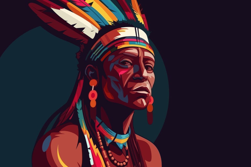 Indígena, Guerrero, Ala de Cuervo, Arapaho, Lizard
