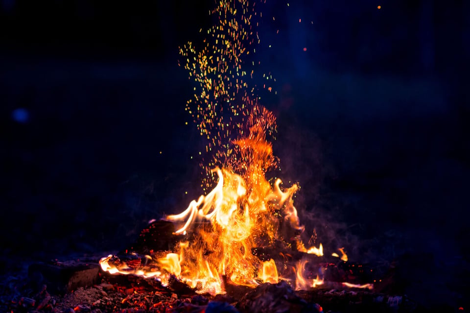 Campfire, Fire, Night, MundoNow, Podcast