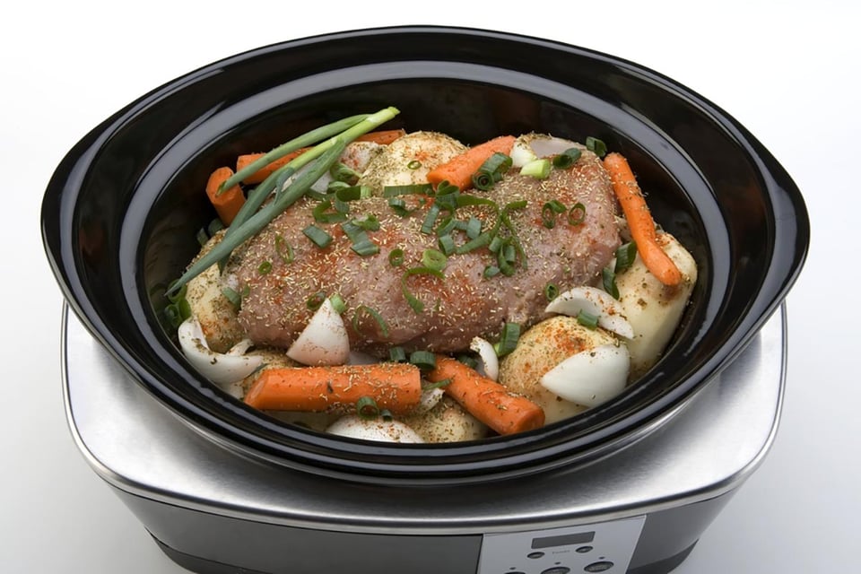 comidas en olla de cocción lenta, ideas para cenas, comidas de otoño, asado