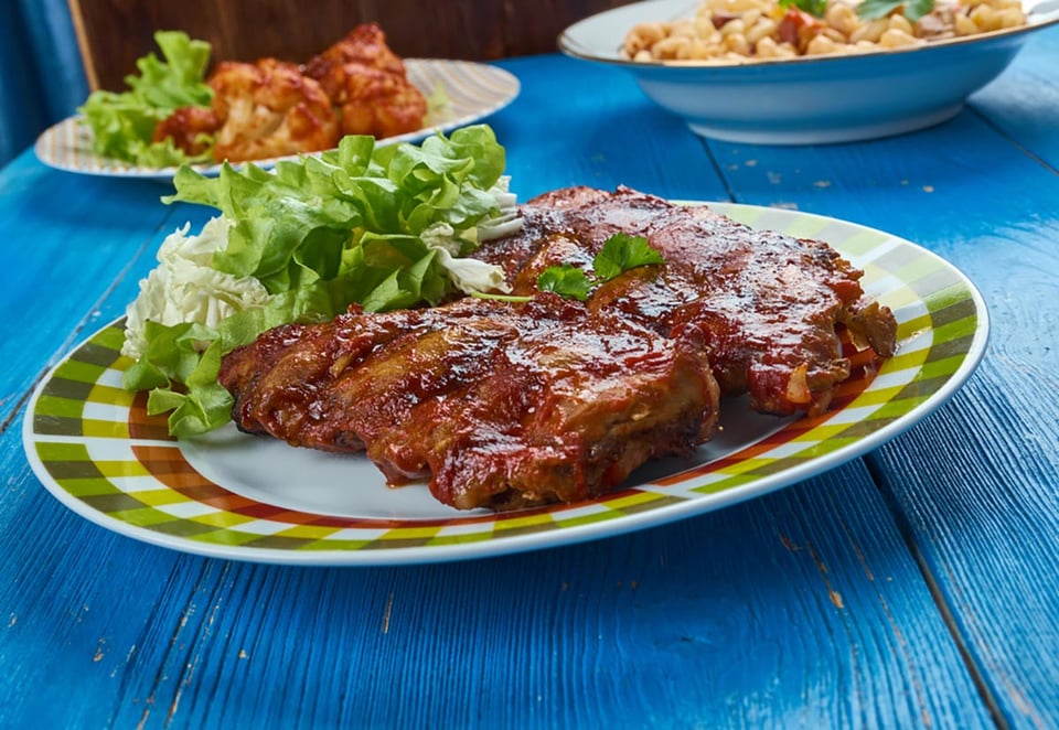 Costillas BBQ, cena, comida, carne, MundoNOW
