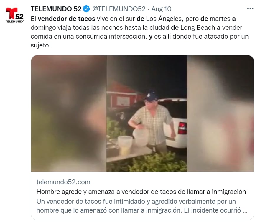 Vendedor tacos inmigración ICE