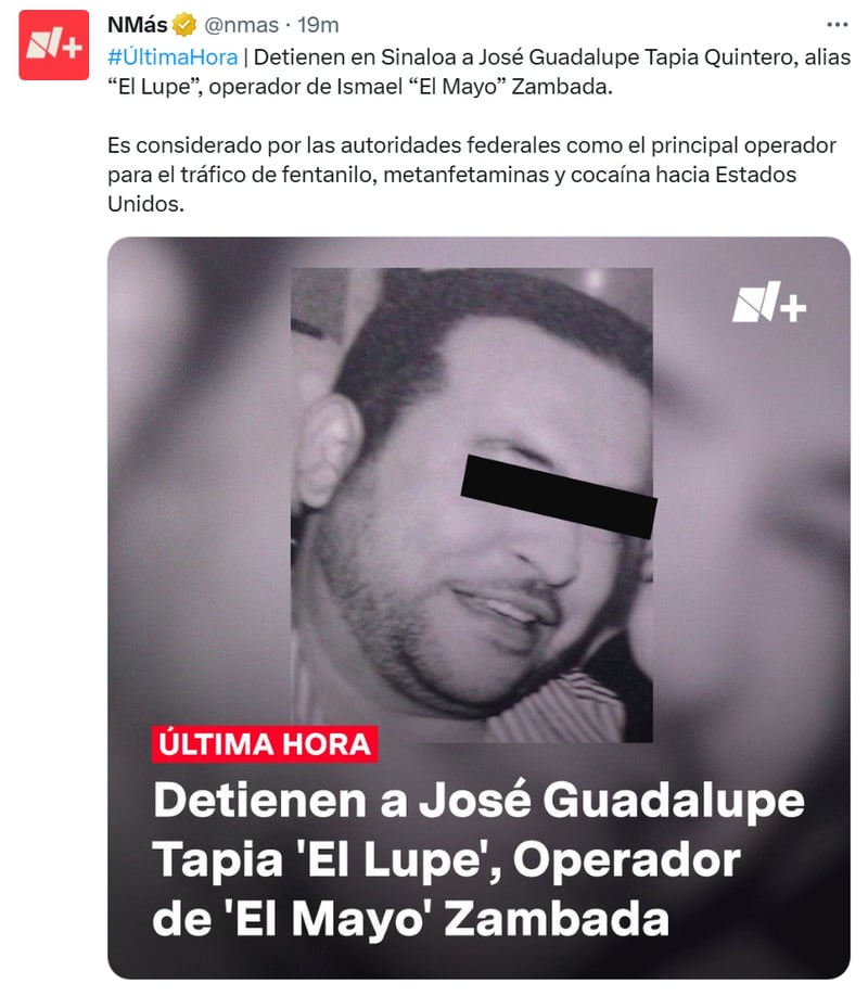 Operator Mayo Zambada arrested