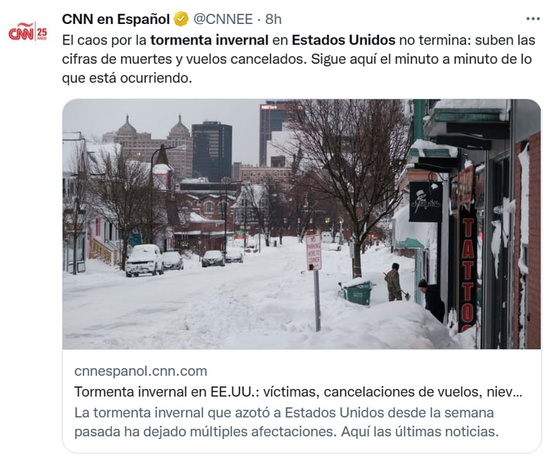 Muertos tormenta invernal