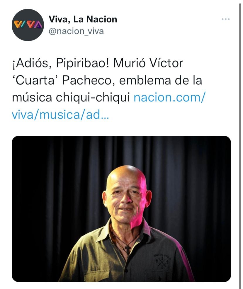 They mourn the death of Víctor 'Kuarta' Pacheco