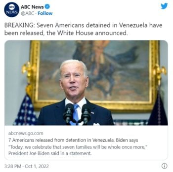 EEUU acuerdo Venezuela presos