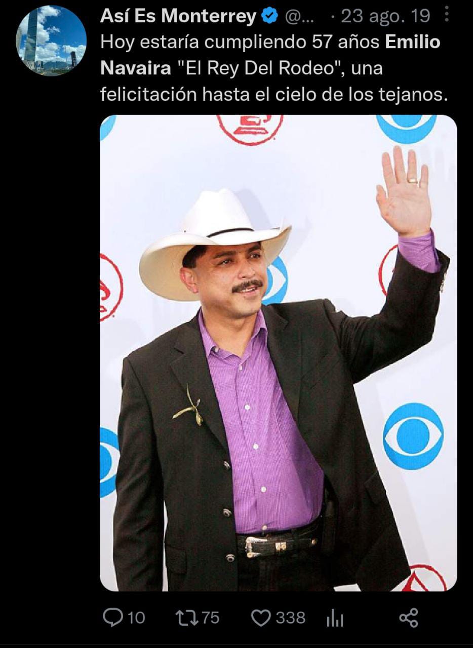 La autopsia de Emilio Navaira reveló que el cantante murió por un infarto