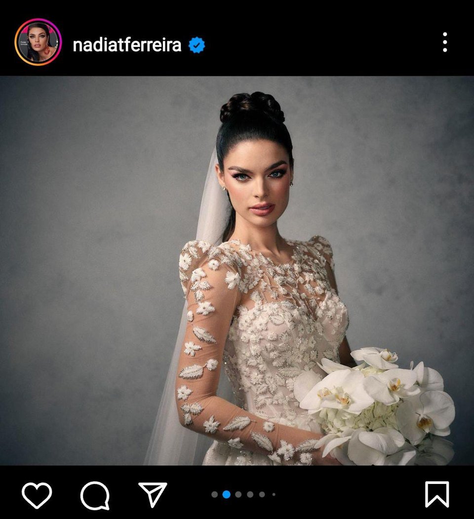 Nadia Ferreira wore a beautiful Galia Lahav dress